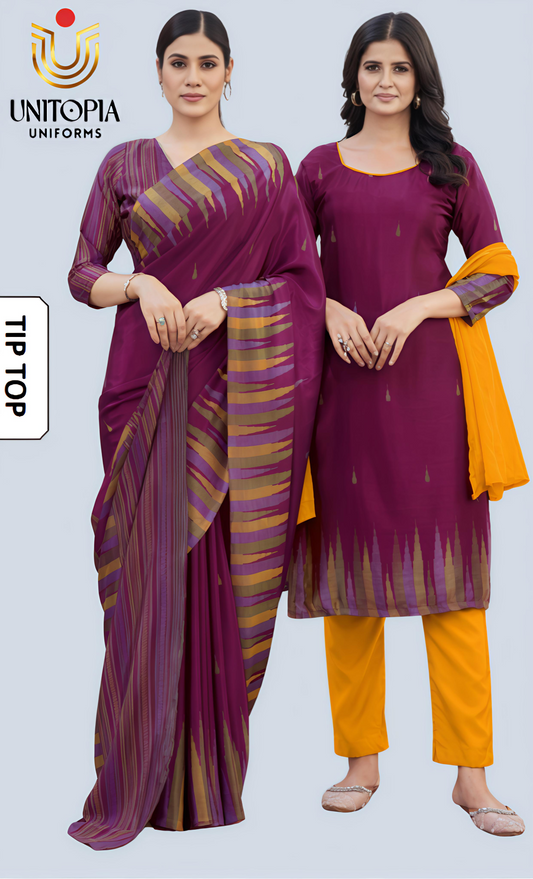 TIP TOP / UNIFORM SAREE   (TT3357)