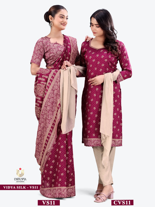 VIDYA SILK / UNIFORMS SAREES & SUIT (VS11)